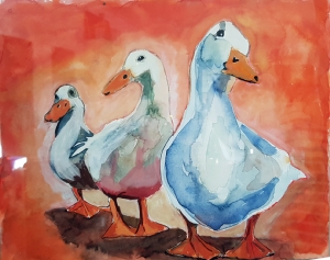 Gänseschar